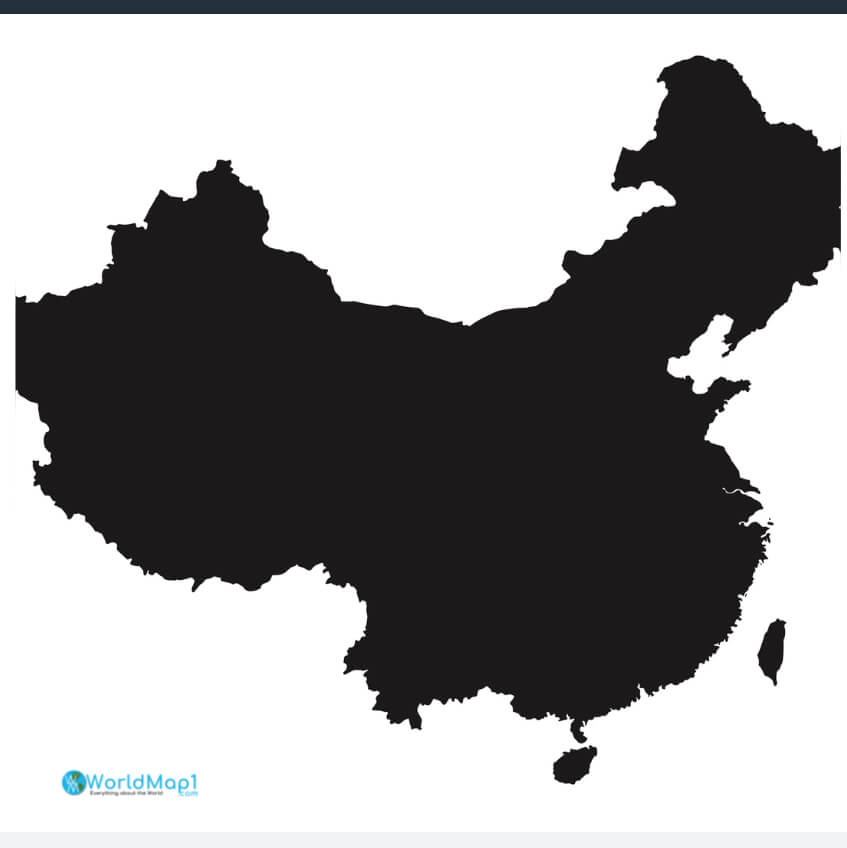 Chine Taiwan carte noire